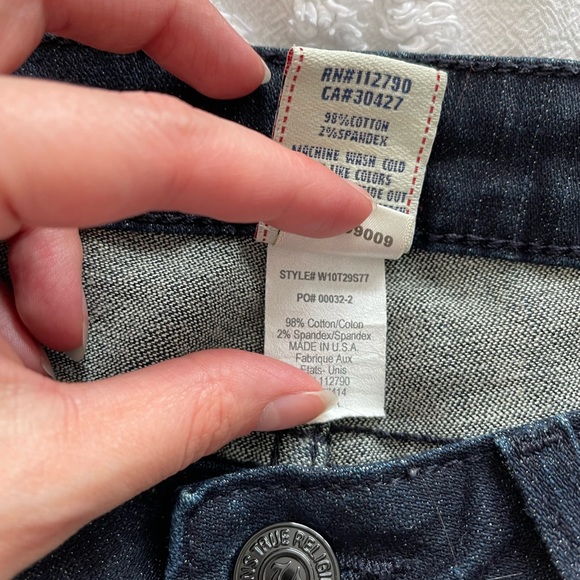 EUC True Religion Low Rise Stella Skinny Jeans - Picture 7 of 8